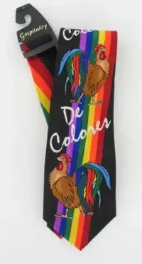 Tie - De Colores/Rooster Black Tie