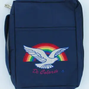 Bible Case - Embroidered Rainbow/Dove/De Colores