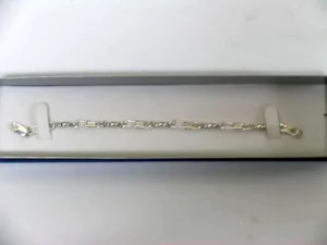 7 1/2" Sterling Silver Fisherman's Bracelet