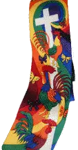 Tie - Cross/Rooster De Colores Silk