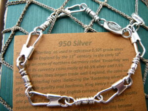 "Fisherman" Bracelet 8.5" Sterling Silver