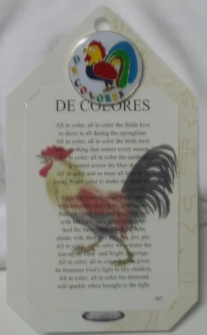 Lapel Pin - Rooster w/ Song Card