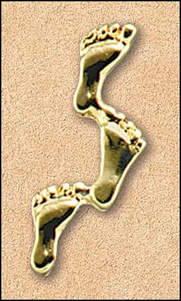 Lapel Pin - Footprints