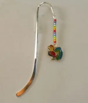 Bookmark- Beaded Rooster
