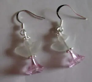 Earrings - Pink Angels
