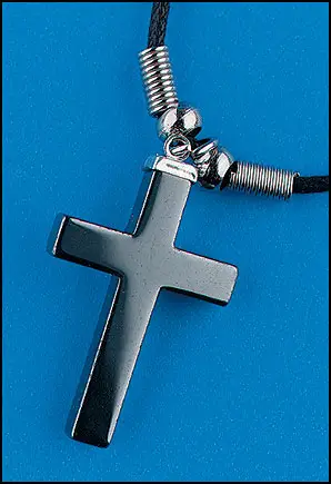 Necklace - Hematite Cross