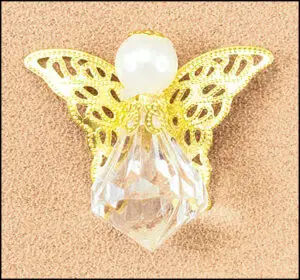 Lapel Pin - Crystal Angel