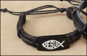 Bracelet - Ichthus Leather