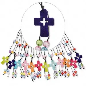 Necklace - Acrylic Cross