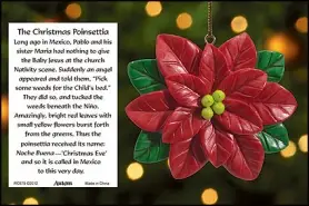 Ornament -Poinsettia Christmas Legend