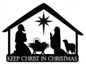 Nativity Auto Magnet